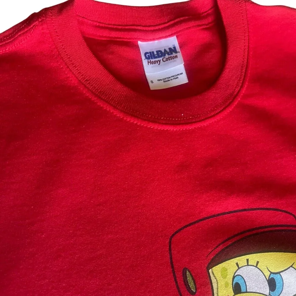 Los Angeles Anaheim Angels SpongeBob SquarePants Adult Baseball T Shirt Unisex S - Picture 6 of 7